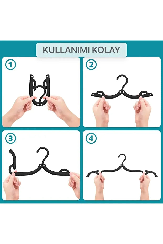 8 Adet Katlanabilir Seyahat Askısı